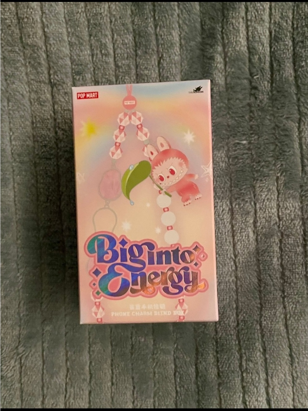 Pop Mart Big Into Energy Phone Charm Box - Pink